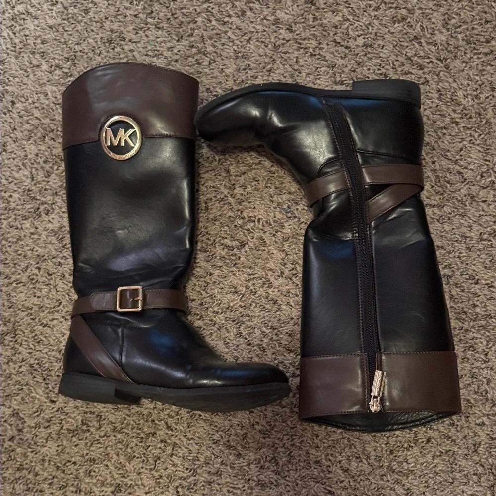 Michael Kors Two-Tone Leather girls Boots
